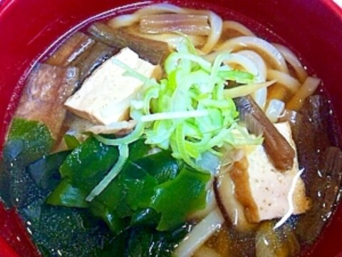 これが我が家の☆肉うどんです